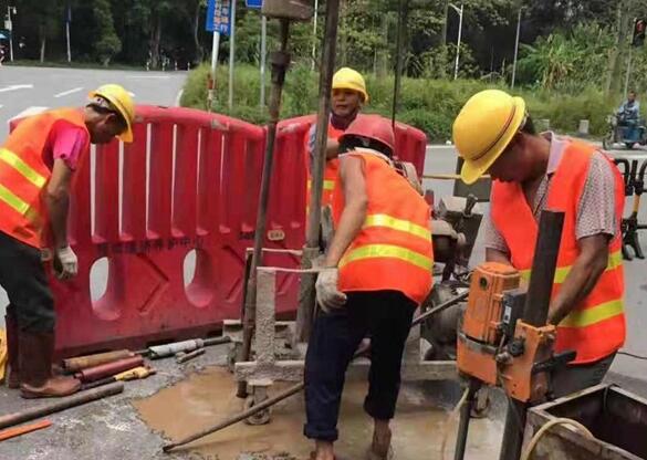 正定一路面注浆加固
